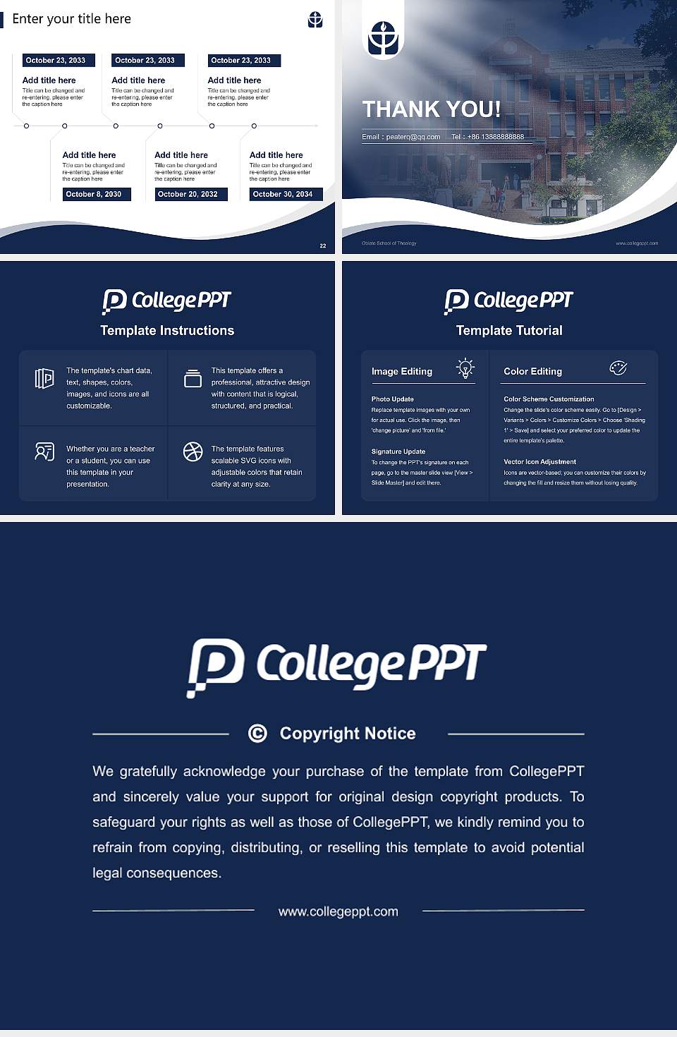Oblate School of Theology Lecture Sharing and Networking Event PPT Template4:3 ratio PPT effect preview image4