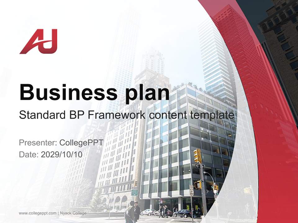 Nyack College Competition/Entrepreneurship Contest PPT Template4:3 ratio PPT effect preview image9