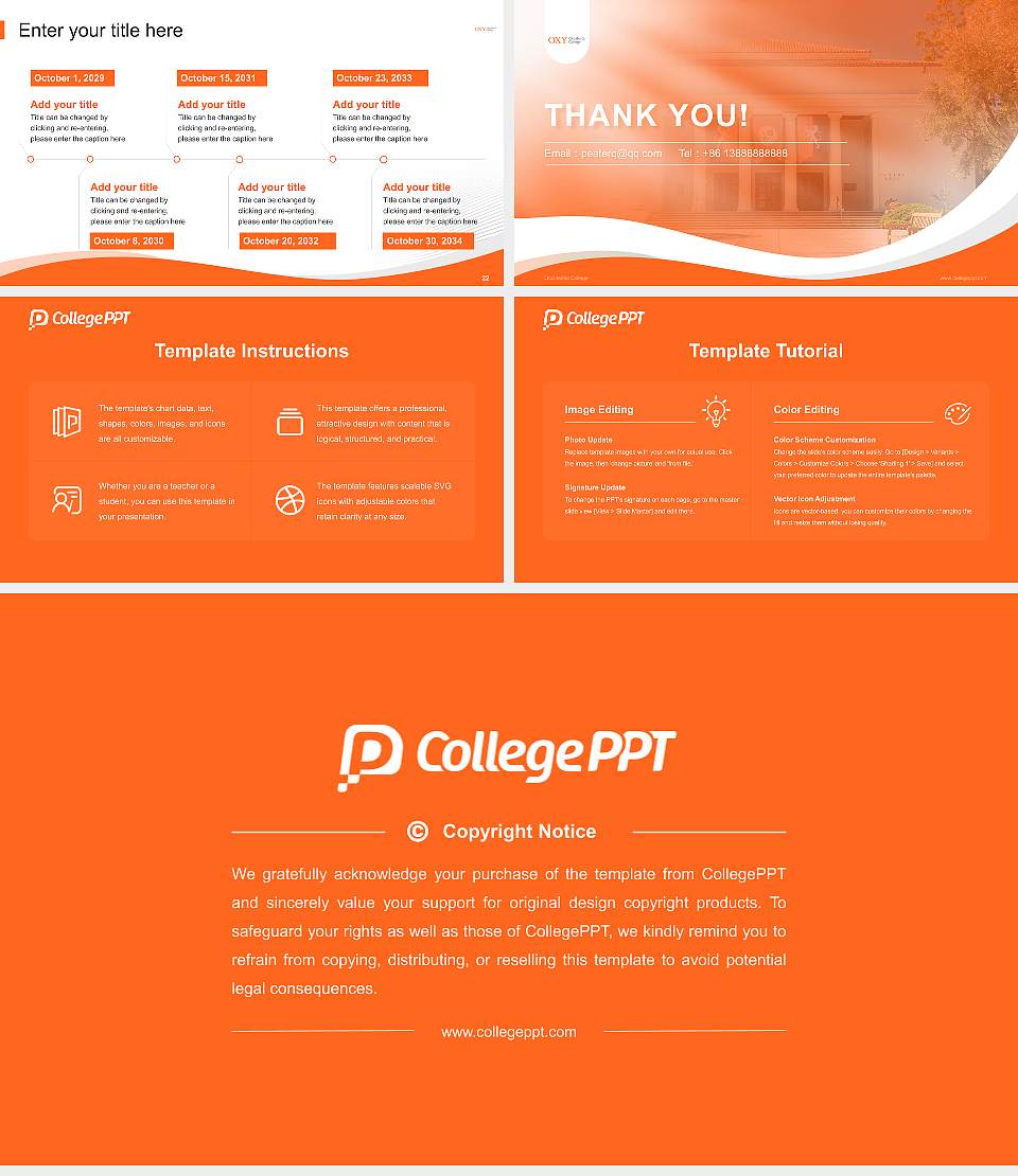 Occidental College Lecture Sharing and Networking Event PPT Template16:9 ratio PPT effect preview image4
