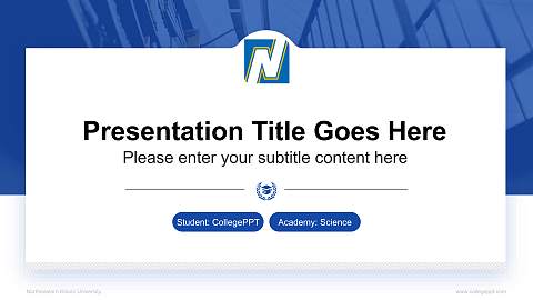 Northeastern Illinois University National Scholarship Defense PPT Template