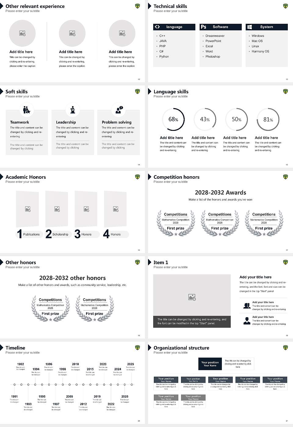 Northwestern Health Sciences University Resume PPT Template16:9 ratio PPT effect preview image3
