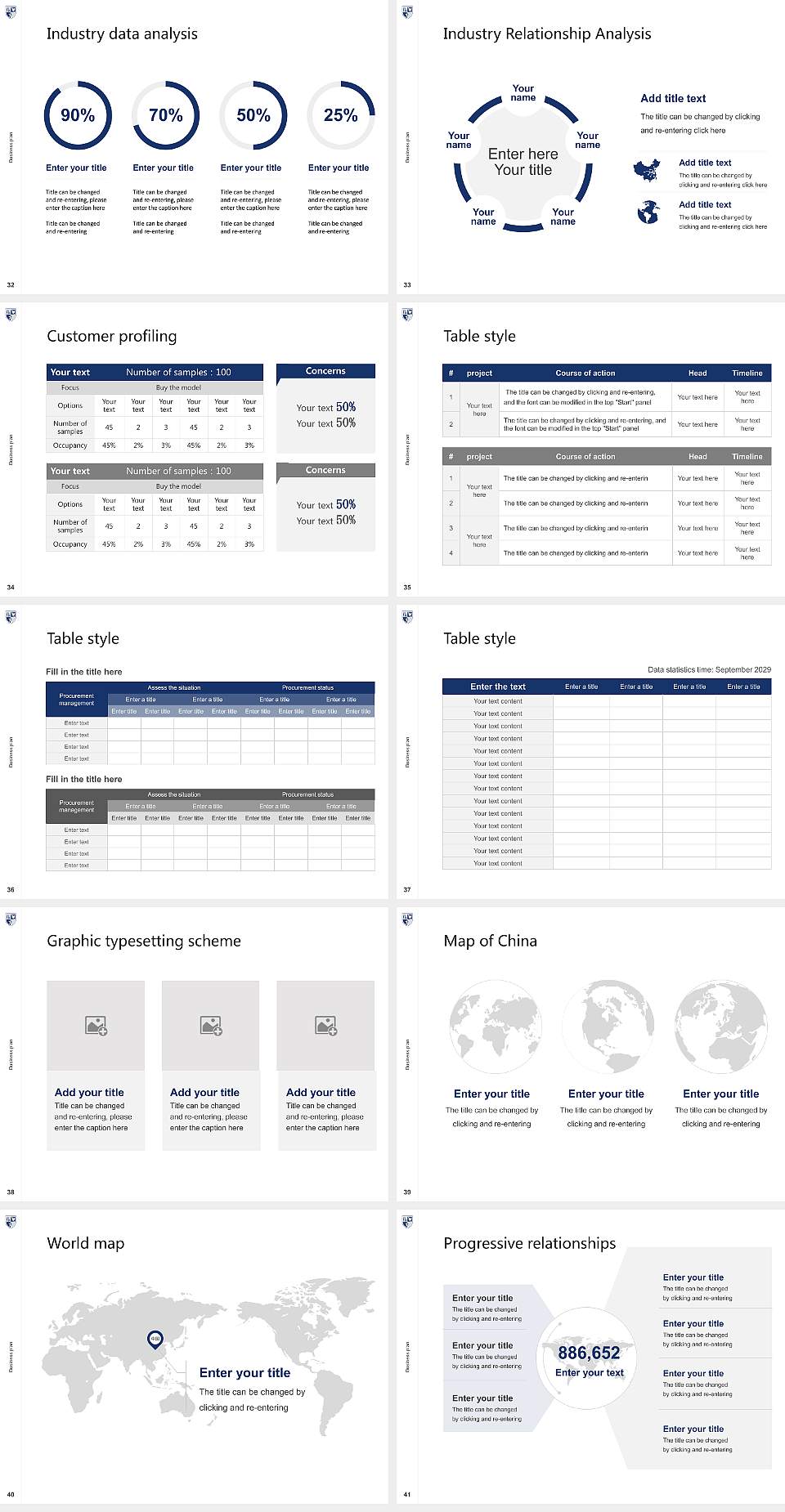 North American University Competition/Entrepreneurship Contest PPT Template4:3 ratio PPT effect preview image5