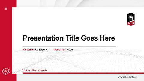 Northern Illinois University Thesis Proposal/Graduation Defense PPT Template