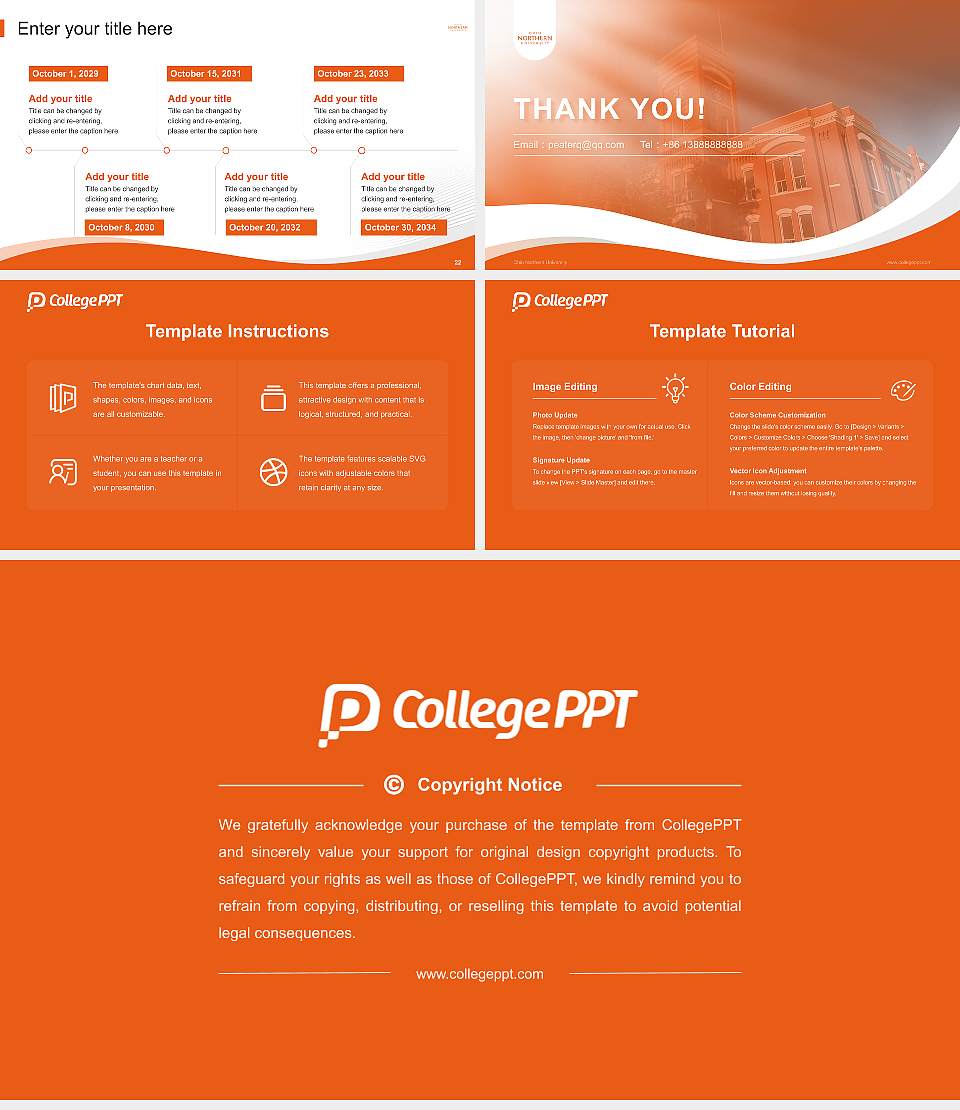 Ohio Northern University Lecture Sharing and Networking Event PPT Template16:9 ratio PPT effect preview image4