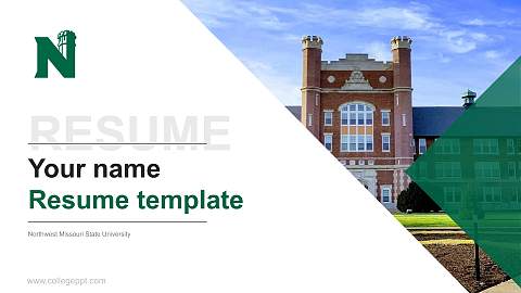 Northwest Missouri State University Resume PPT Template