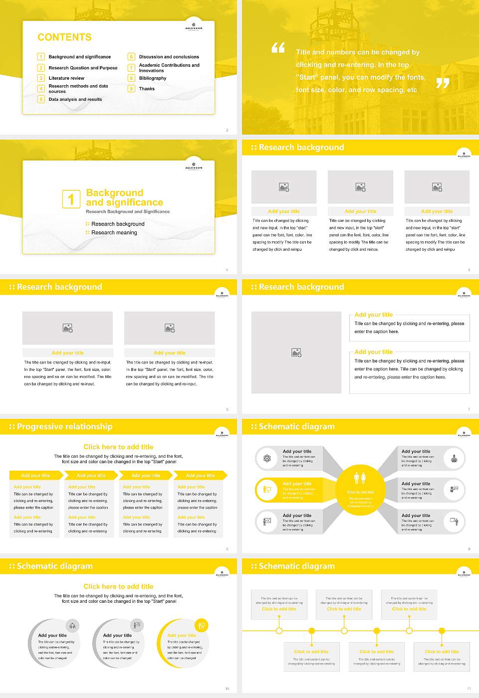 Oglethorpe University Graduation Thesis Defense PPT Template16:9 ratio PPT effect preview image2