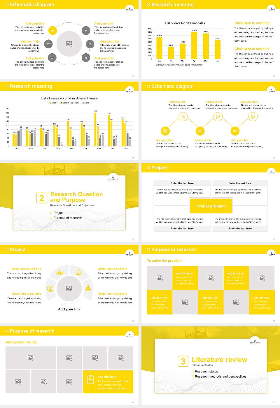Oglethorpe University Graduation Thesis Defense PPT Template16:9 ratio PPT effect preview image3