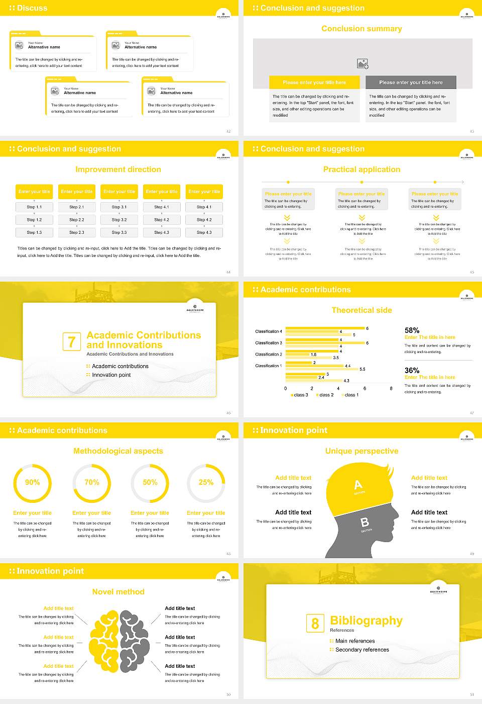 Oglethorpe University Graduation Thesis Defense PPT Template16:9 ratio PPT effect preview image6