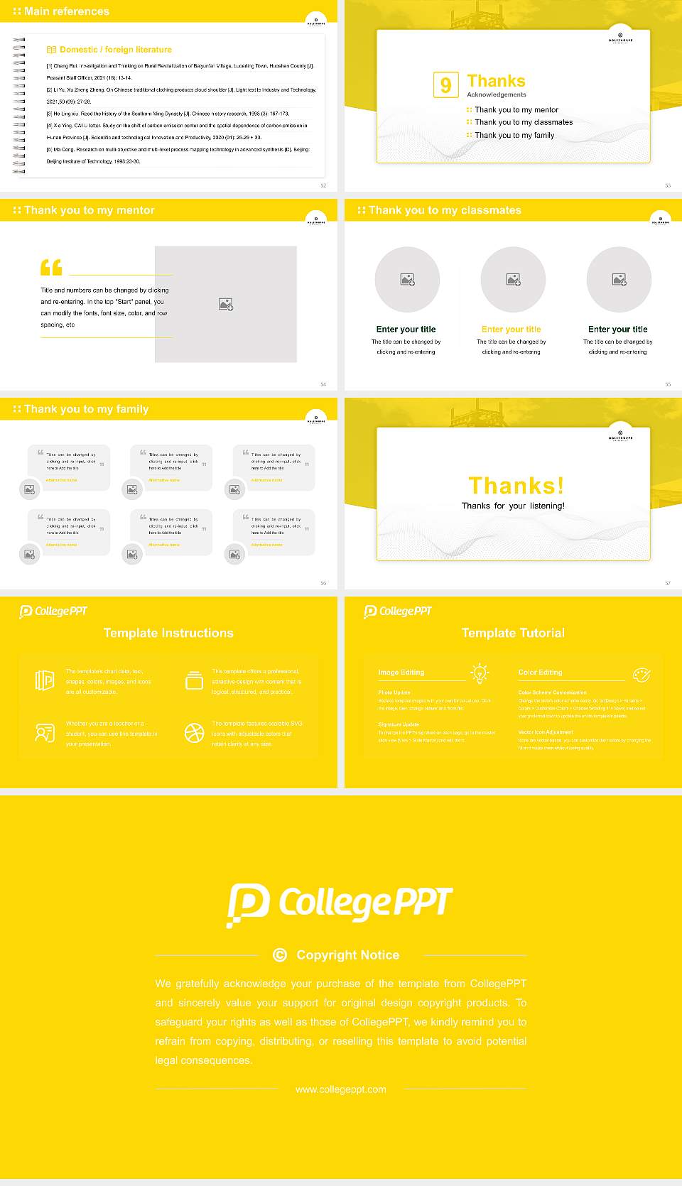 Oglethorpe University Graduation Thesis Defense PPT Template16:9 ratio PPT effect preview image7