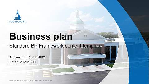 Ohio Christian University Competition/Entrepreneurship Contest PPT Template