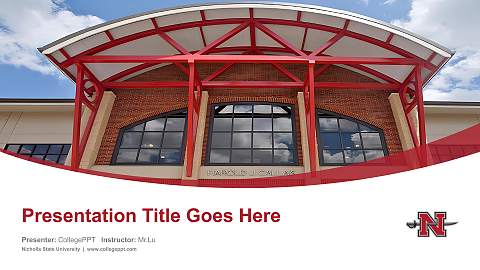 Nicholls State University Course/Courseware Creation PPT Template