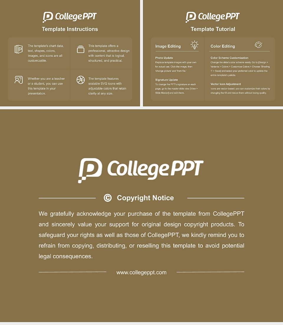 Oakland University Course/Courseware Creation PPT Template4:3 ratio PPT effect preview image5