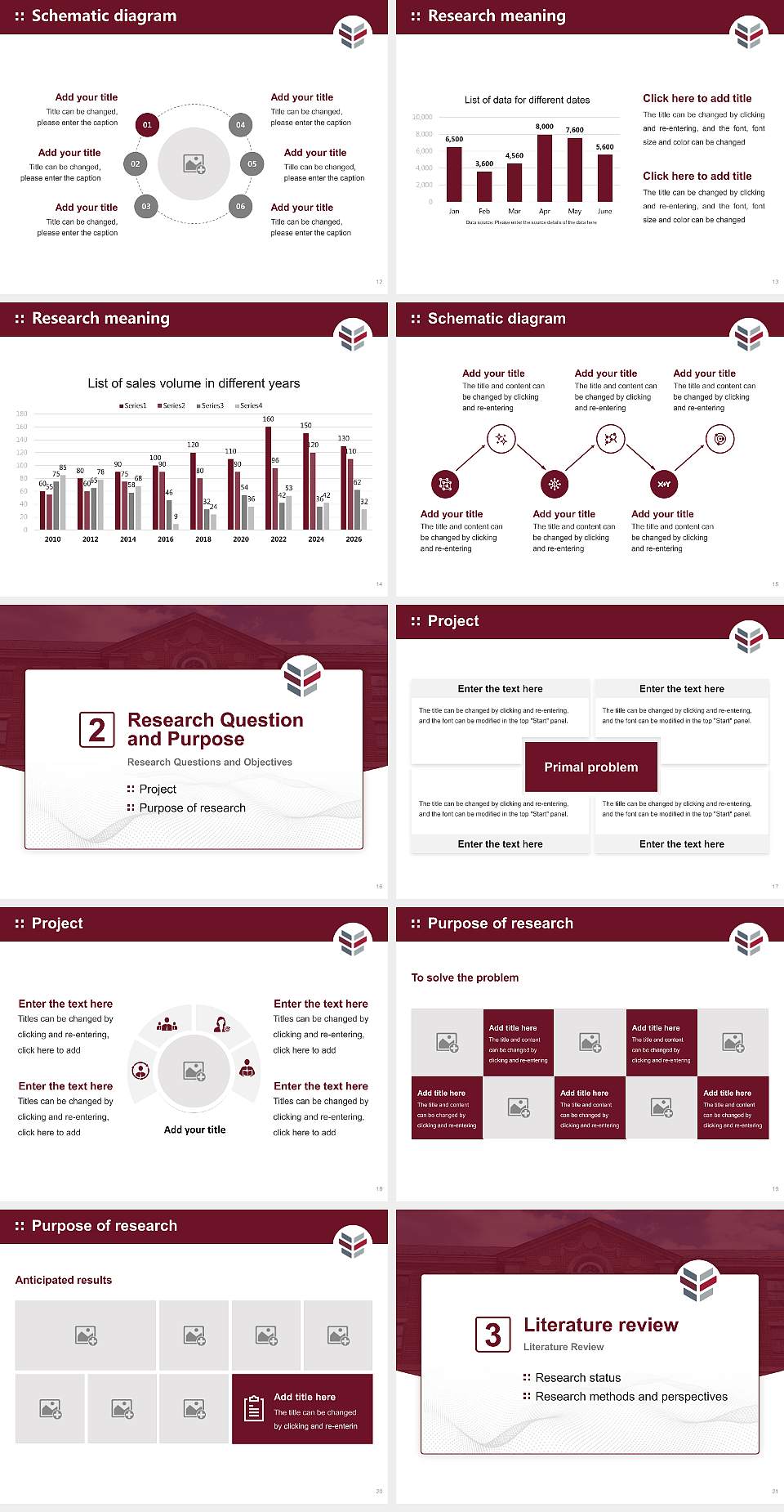 North Carolina Central University Graduation Thesis Defense PPT Template4:3 ratio PPT effect preview image3