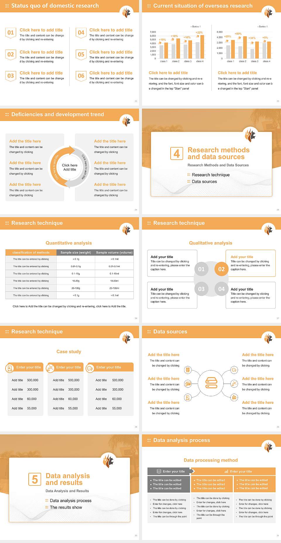Oak Valley College Graduation Thesis Defense PPT Template4:3 ratio PPT effect preview image4