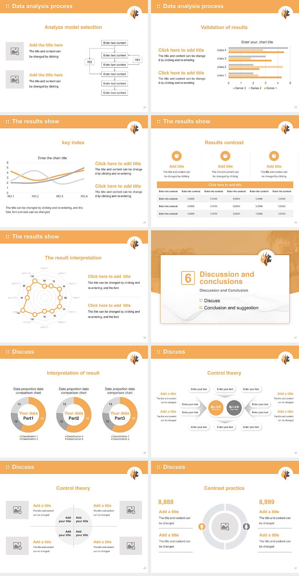 Oak Valley College Graduation Thesis Defense PPT Template4:3 ratio PPT effect preview image5