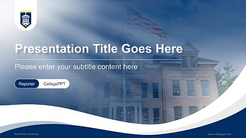 North Park University Lecture Sharing and Networking Event PPT Template