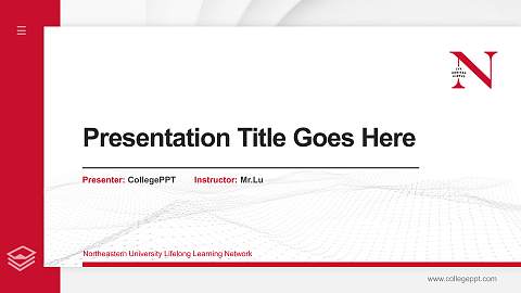 Northeastern University Lifelong Learning Network Thesis Proposal/Graduation Defense PPT Template