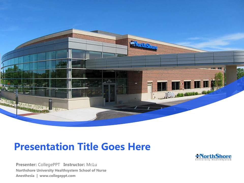 Northshore University Healthsystem School of Nurse Anesthesia Course/Courseware Creation PPT Template4:3 ratio PPT effect preview image5