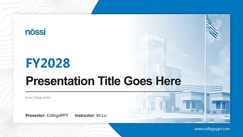 Nossi College of Art Academic Presentation/Research Findings Report PPT Template