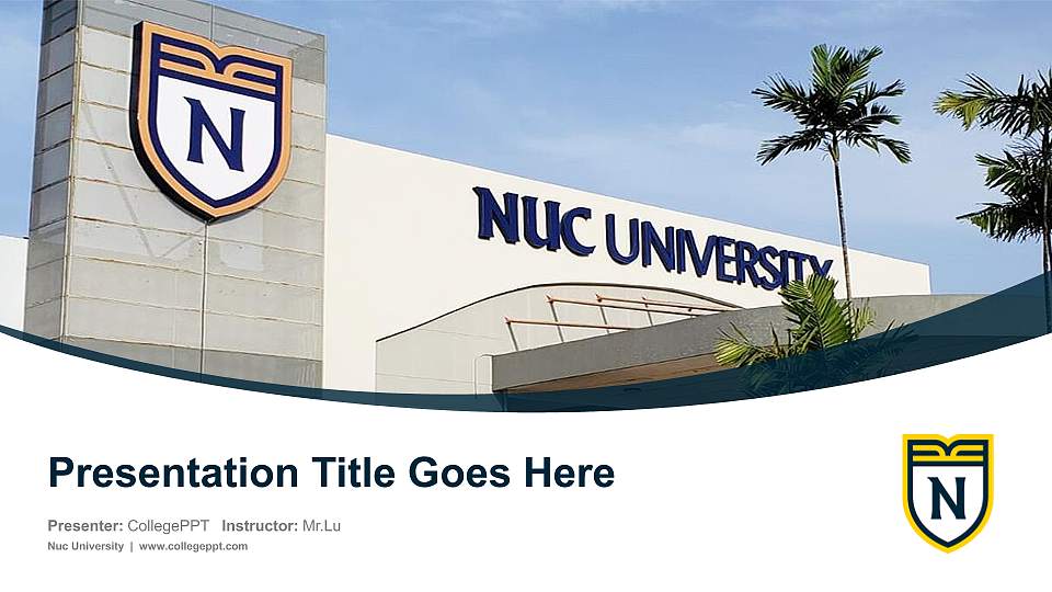 Nuc University Course/Courseware Creation PPT Template16:9 ratio PPT effect preview image1