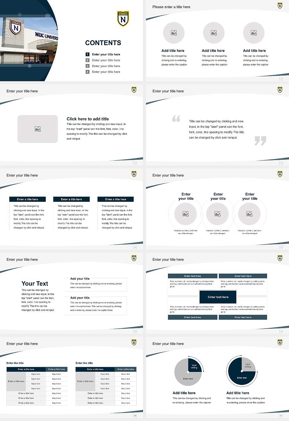 Nuc University Course/Courseware Creation PPT Template16:9 ratio PPT effect preview image2