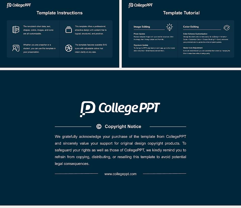 Nuc University Course/Courseware Creation PPT Template16:9 ratio PPT effect preview image5