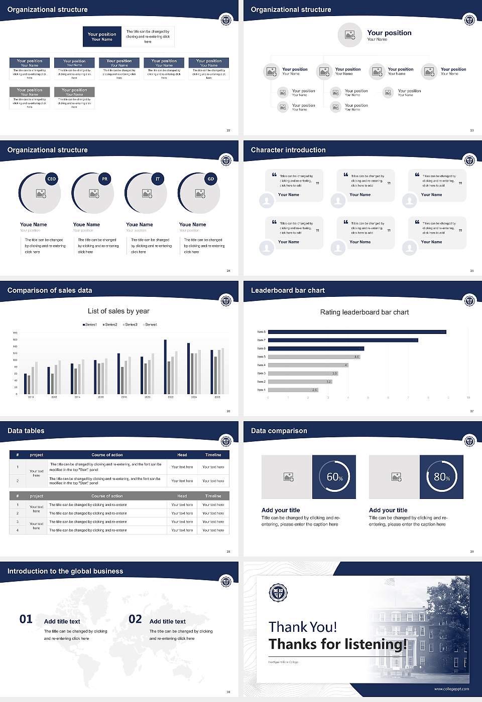 Northpoint Bible College Academic Presentation/Research Findings Report PPT Template16:9 ratio PPT effect preview image4
