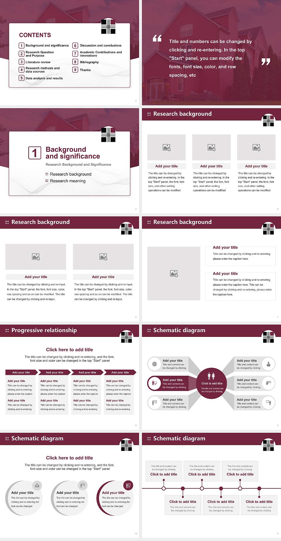 Northeastern Seminary Graduation Thesis Defense PPT Template4:3 ratio PPT effect preview image2