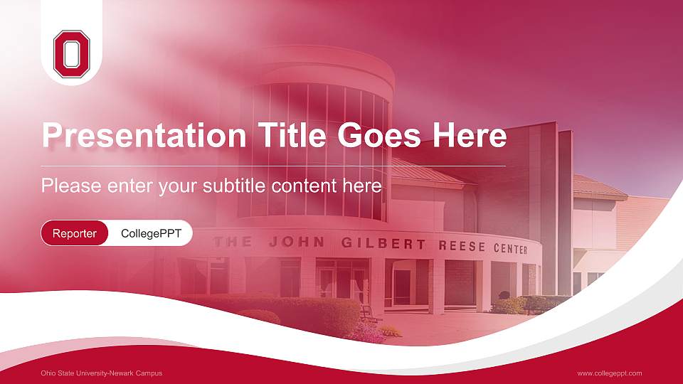 Ohio State University-Newark Campus Lecture Sharing and Networking Event PPT Template16:9 ratio PPT effect preview image