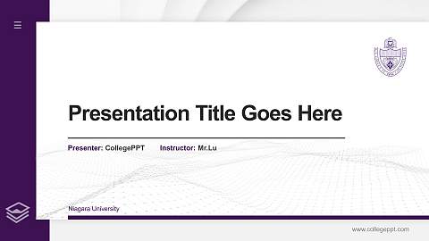 Niagara University Thesis Proposal/Graduation Defense PPT Template