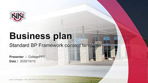 Northwest Nazarene University Competition/Entrepreneurship Contest PPT Template