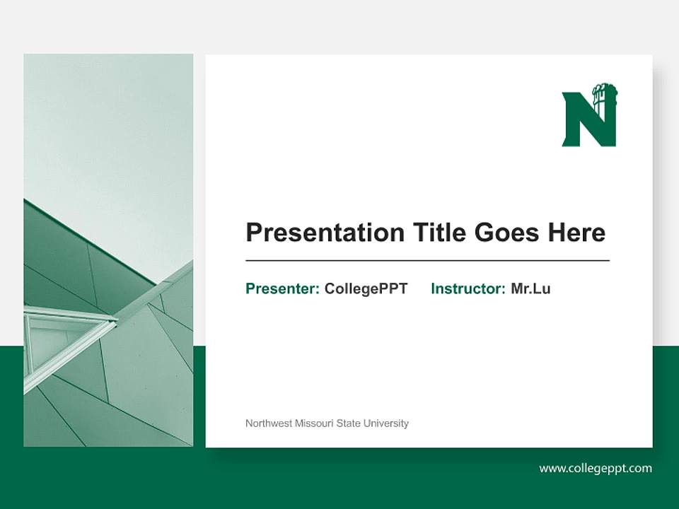 Northwest Missouri State University General Purpose PPT Template4:3 ratio PPT effect preview image6