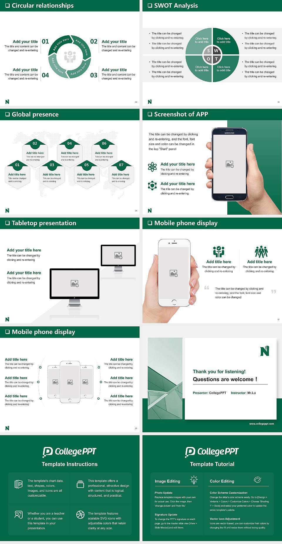 Northwest Missouri State University General Purpose PPT Template4:3 ratio PPT effect preview image5