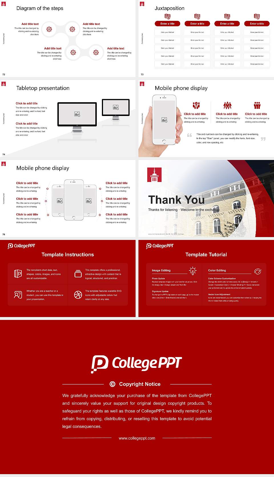 North Central College Competition/Entrepreneurship Contest PPT Template16:9 ratio PPT effect preview image9