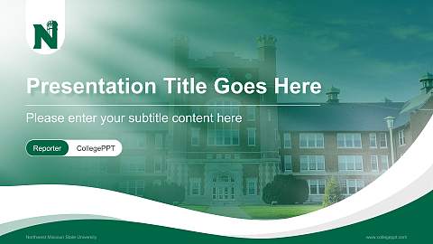 Northwest Missouri State University Lecture Sharing and Networking Event PPT Template