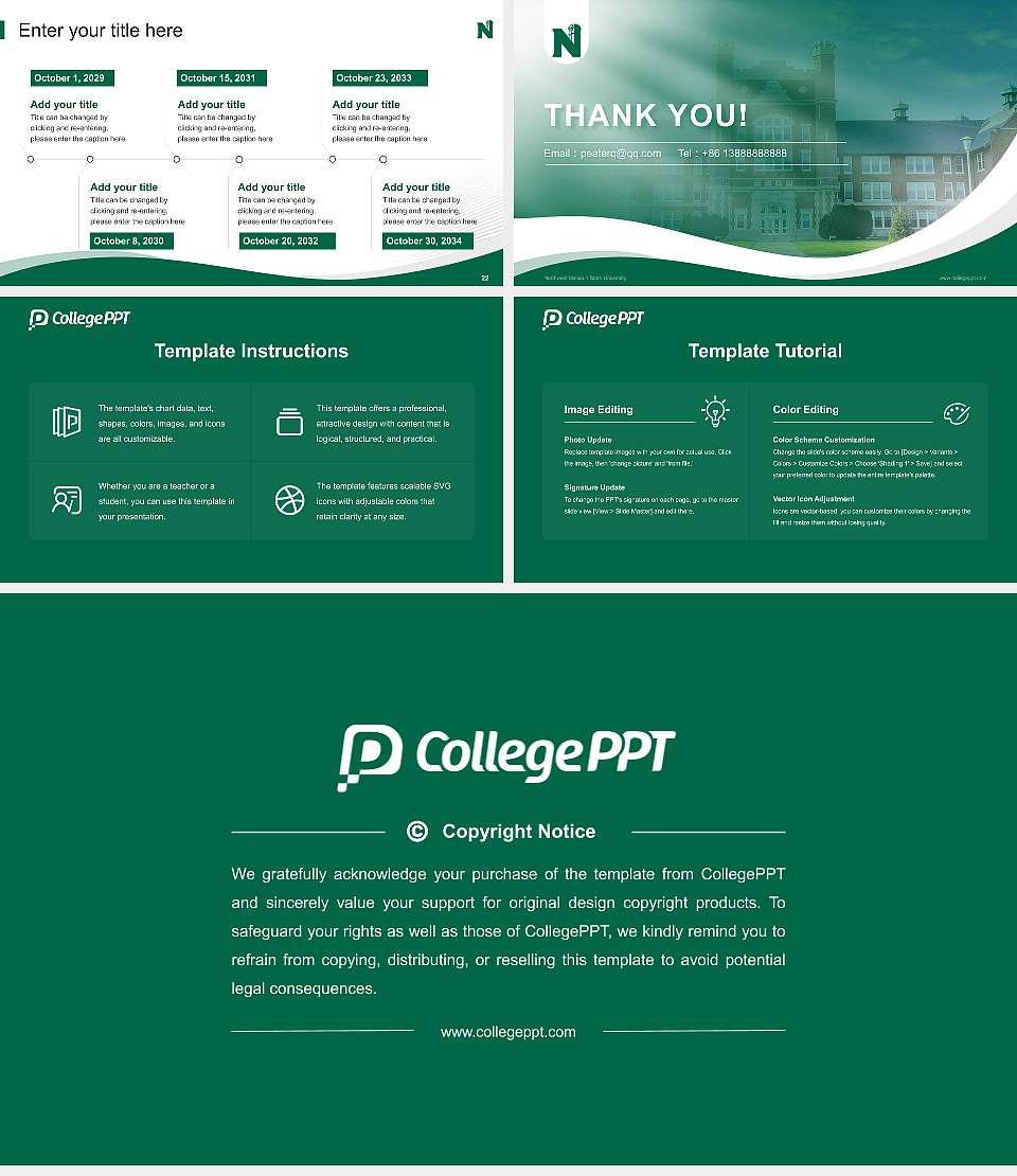 Northwest Missouri State University Lecture Sharing and Networking Event PPT Template16:9 ratio PPT effect preview image4