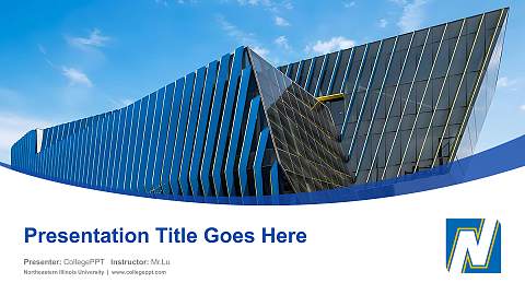 Northeastern Illinois University Course/Courseware Creation PPT Template