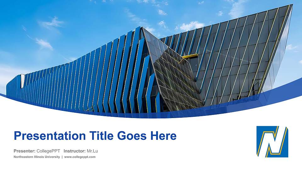 Northeastern Illinois University Course/Courseware Creation PPT Template16:9 ratio PPT effect preview image