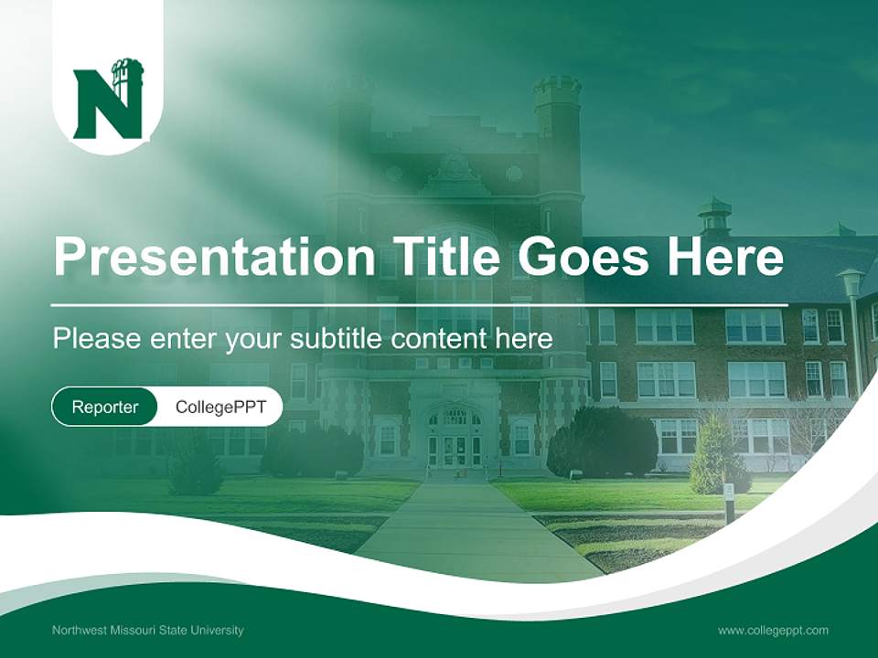 Northwest Missouri State University Lecture Sharing and Networking Event PPT Template4:3 ratio PPT effect preview image4