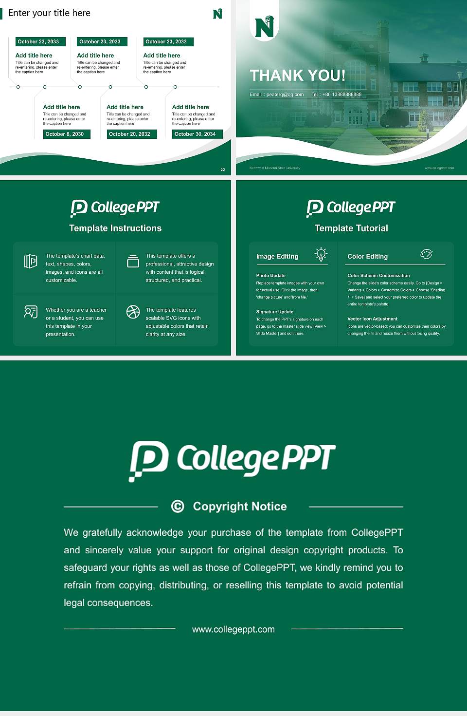 Northwest Missouri State University Lecture Sharing and Networking Event PPT Template4:3 ratio PPT effect preview image4