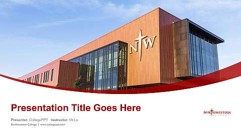 Northwestern College Course/Courseware Creation PPT Template