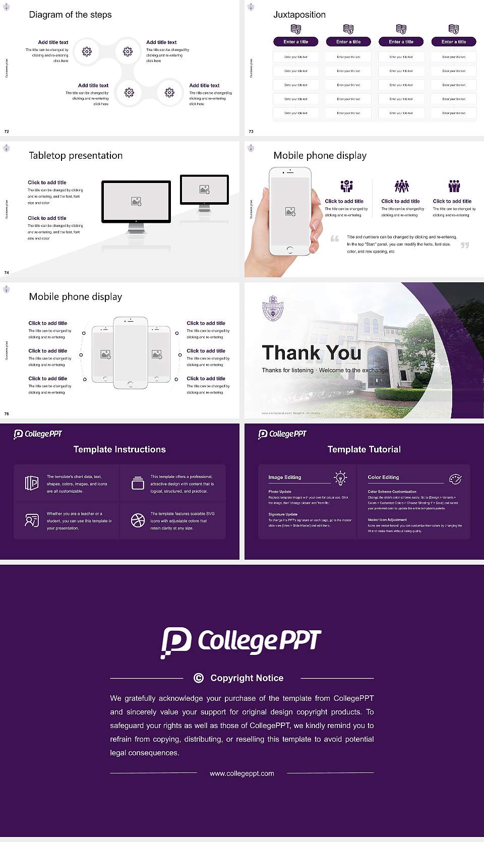 Niagara University Competition/Entrepreneurship Contest PPT Template16:9 ratio PPT effect preview image9