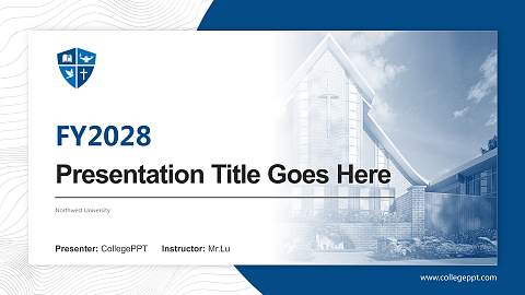 Northwest University Academic Presentation/Research Findings Report PPT Template
