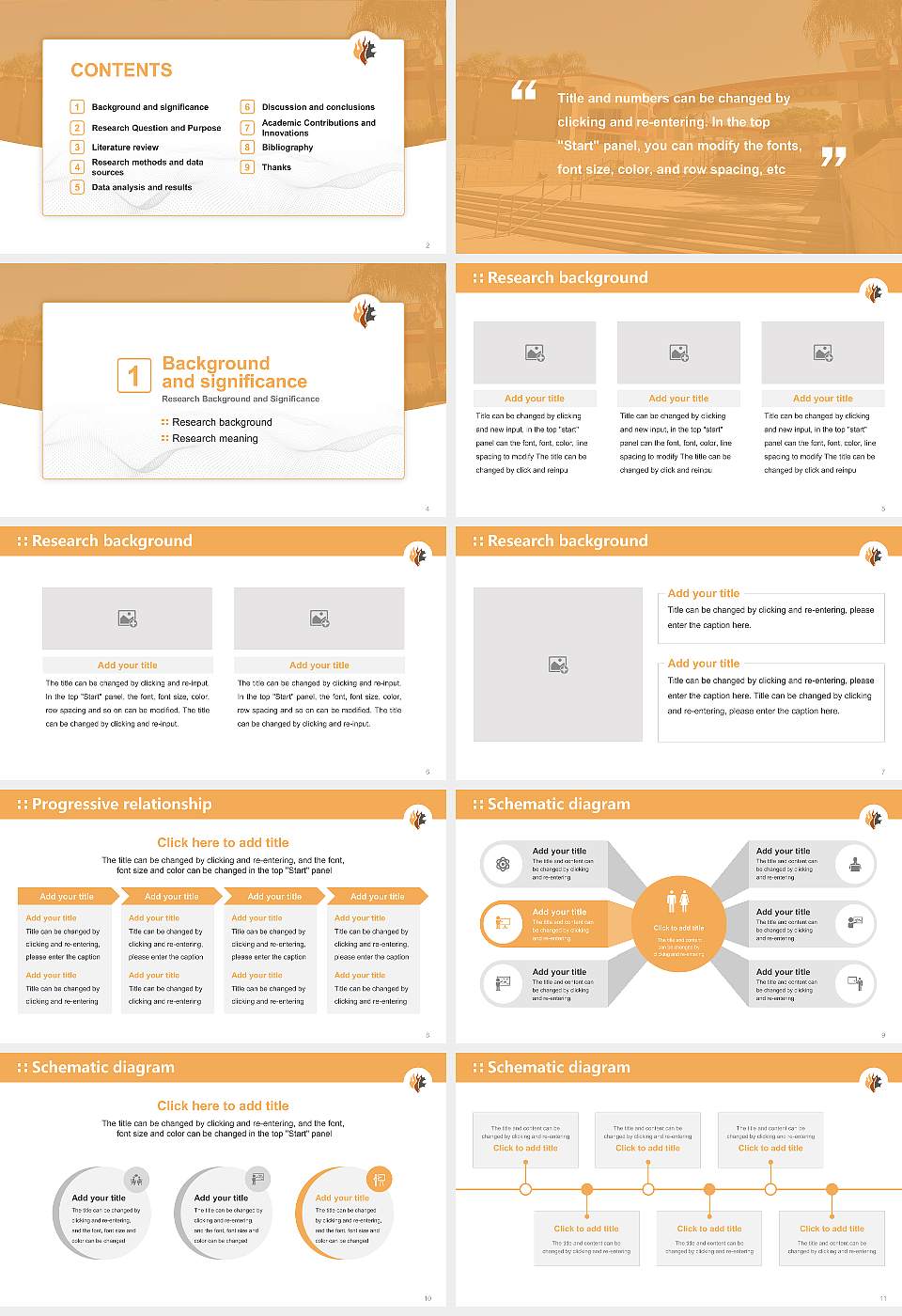 Oak Valley College Graduation Thesis Defense PPT Template16:9 ratio PPT effect preview image2