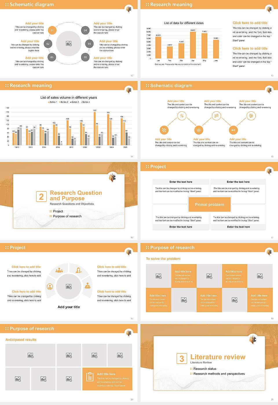 Oak Valley College Graduation Thesis Defense PPT Template16:9 ratio PPT effect preview image3