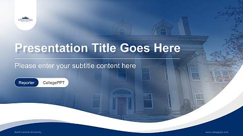 North Central University Lecture Sharing and Networking Event PPT Template