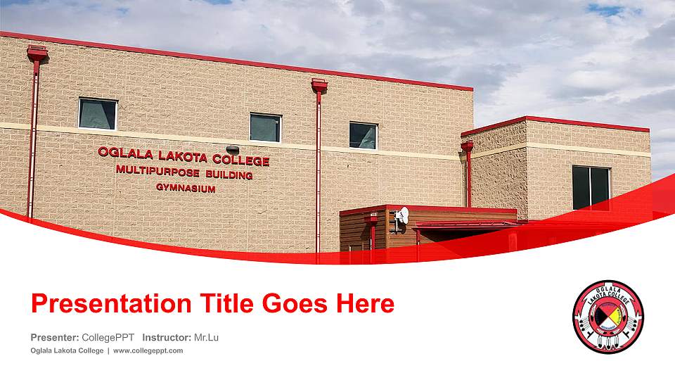 Oglala Lakota College Course/Courseware Creation PPT Template16:9 ratio PPT effect preview image
