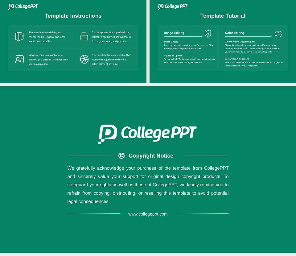 Northwestern Michigan College Course/Courseware Creation PPT Template16:9 ratio PPT effect preview image5