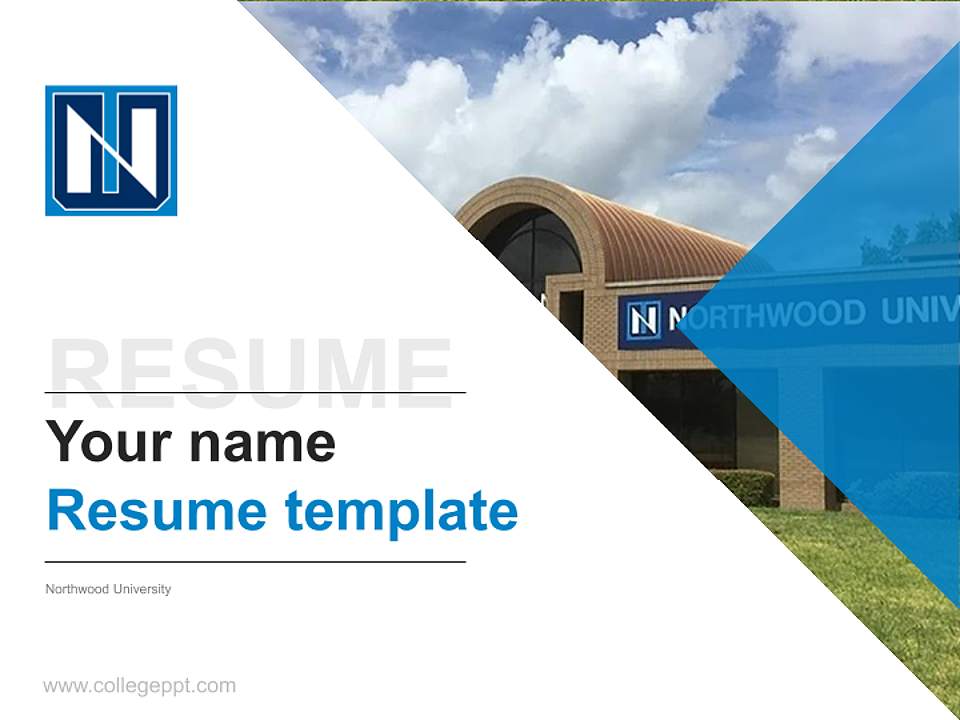 Northwood University Resume PPT Template4:3 ratio PPT effect preview image5