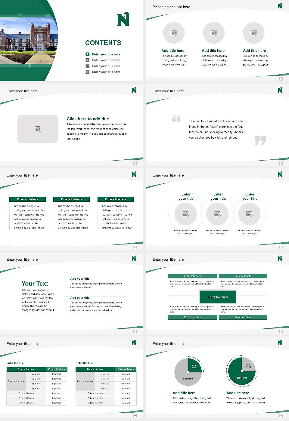 Northwest Missouri State University Course/Courseware Creation PPT Template16:9 ratio PPT effect preview image2